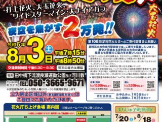 第108回足利花火大会 2024.8.3