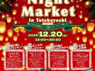 Christmas Night Market in Tatebayashi (クリスマスナイトマーケット イン 館林)  2025.12.20