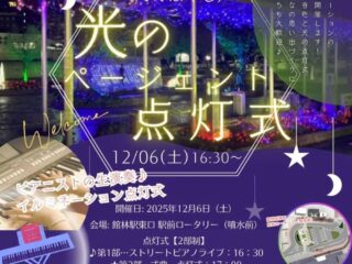 たてばやし 光のページェント点灯式@館林駅 2025.12.6