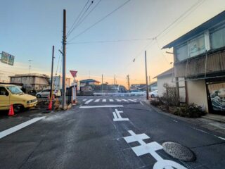 館林市新宿西交差点の信号が撤去される