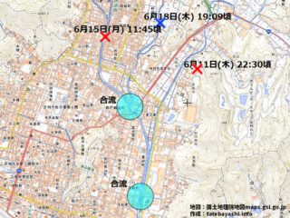 【速報】足利市クマ目撃情報 2026.6.18 19:09頃【利保町・名草川】